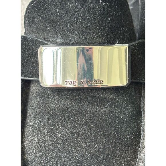 NWOB Rag & Bone Shiloh 2.0 Loafers Lug Sole Black Suede Womens $425 Sz 9/39.5 - Picture 3 of 11